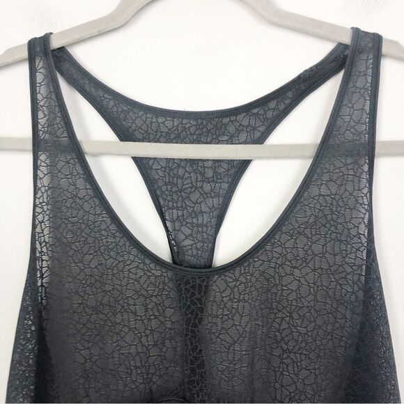 LULULEMON | Twist & Train Tank Top Black Lace Women’s Size Medium 8-10 - Picture 7 of 13
